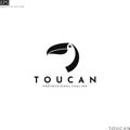 Toucan logo template. Abstract bird